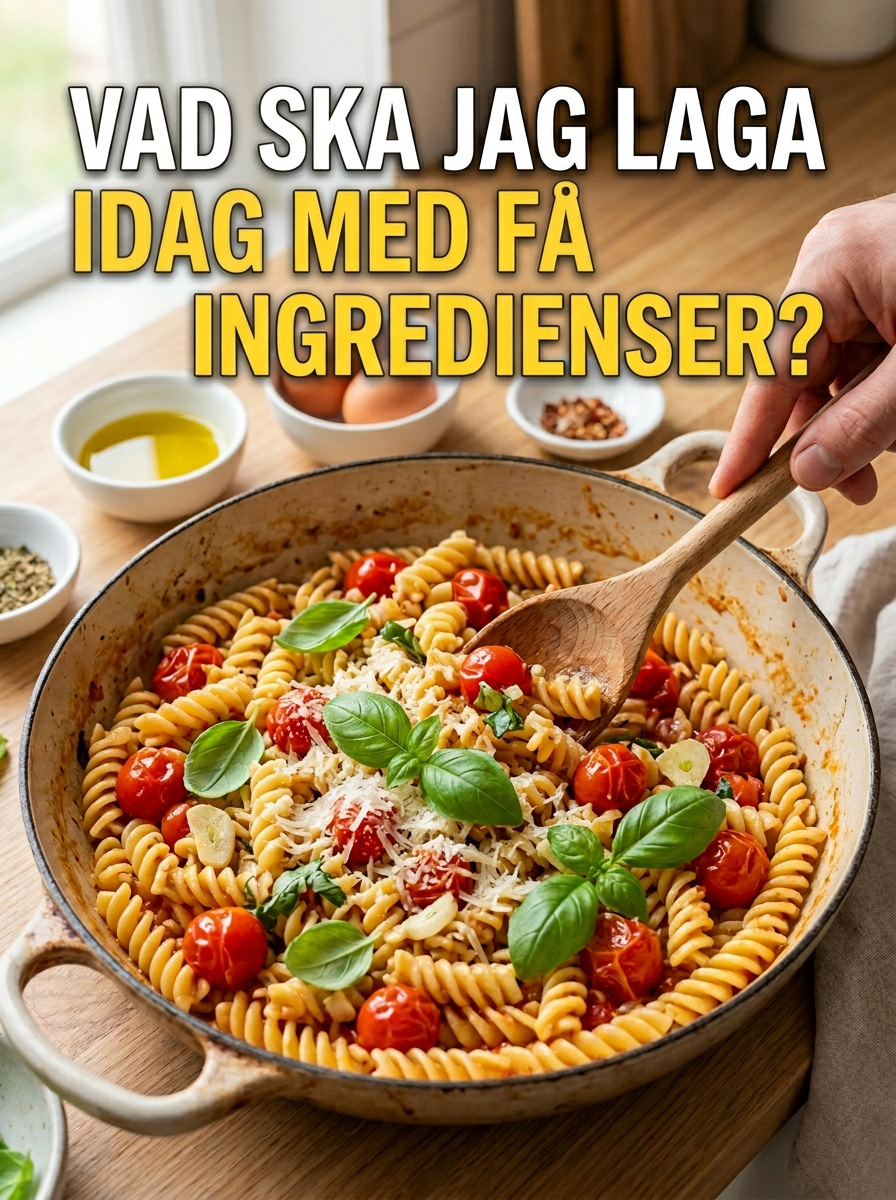 Vad ska jag laga idag med få ingredienser?
